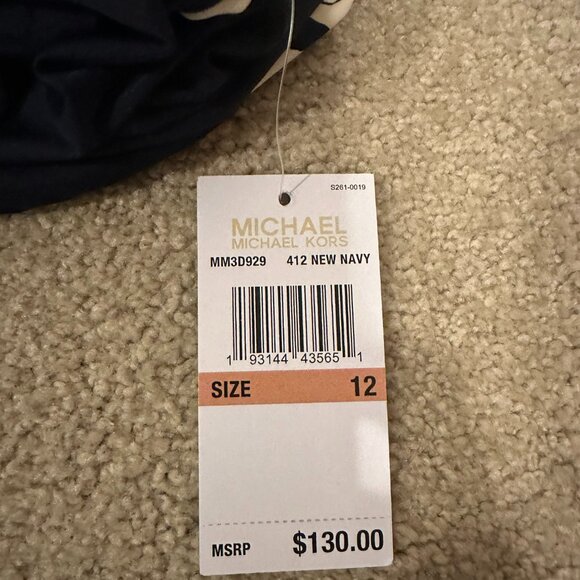 Michael Kors Reversible Navy Swimsuit - Picture 4 of 4